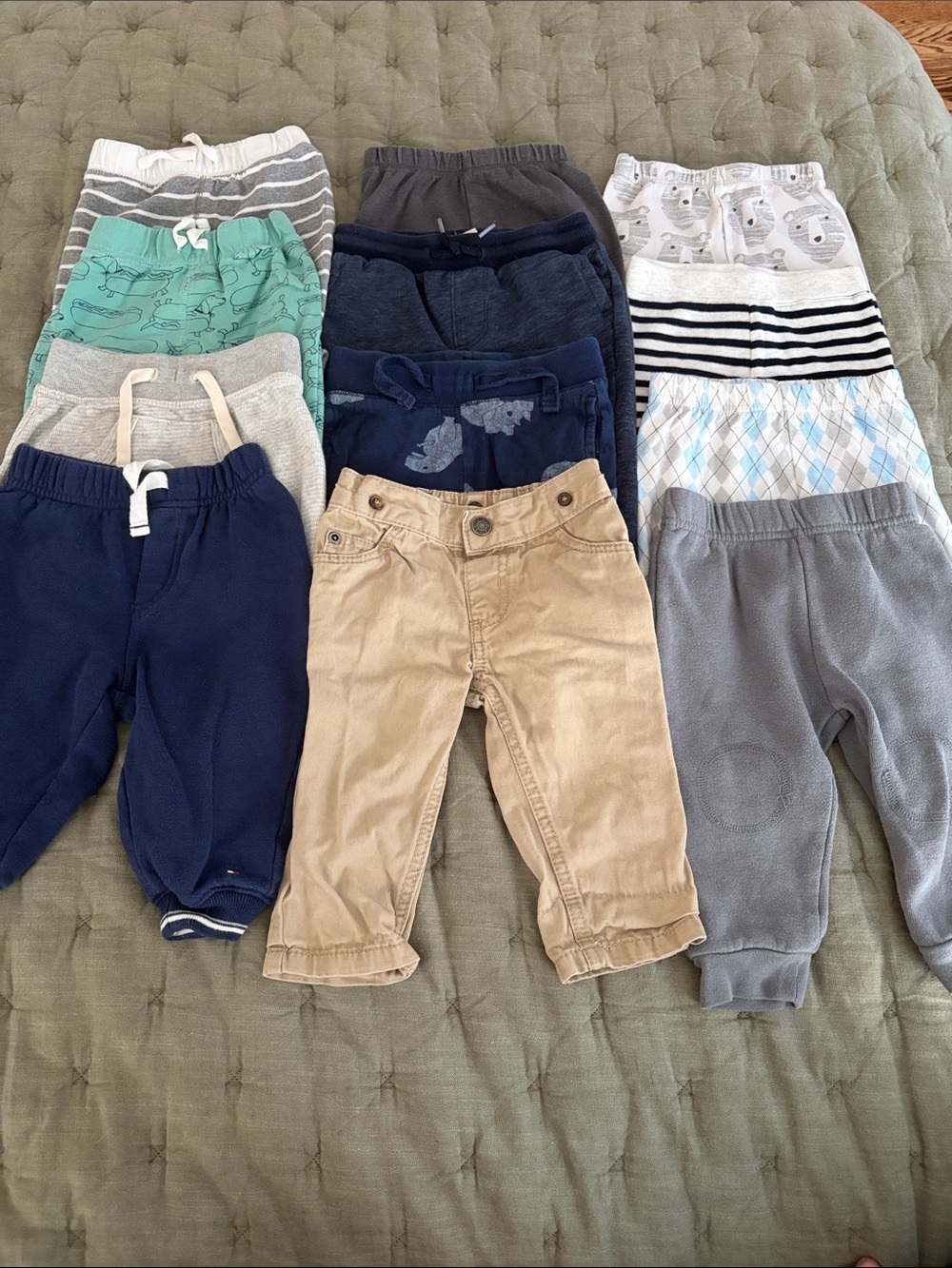 Baby Pants Bundle - 12 pairs - 6-9 months